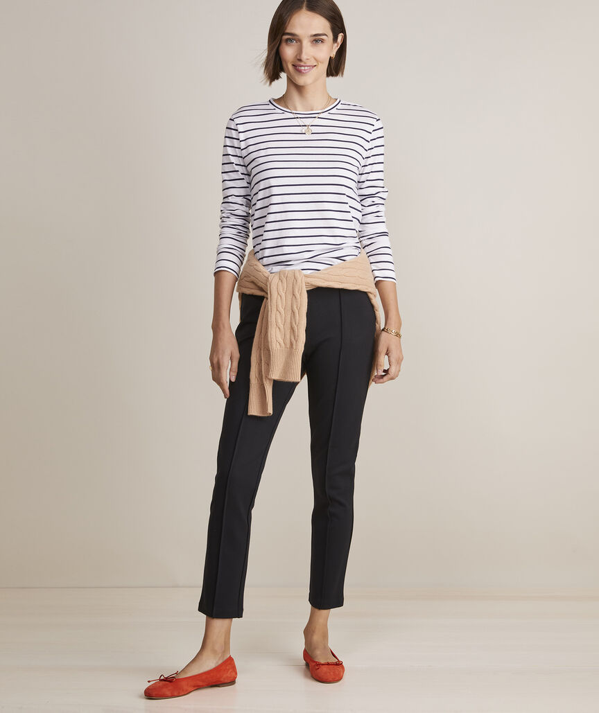 Vineyard Vines Women's Ponte Knit Pants - Jet Black
