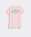 Vineyard Vines Classic Margarita Logo Box Short-Sleeve Pocket Tee - Flamingo