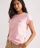 Vineyard Vines Classic Margarita Logo Box Short-Sleeve Pocket Tee - Flamingo