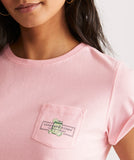 Vineyard Vines Classic Margarita Logo Box Short-Sleeve Pocket Tee - Flamingo