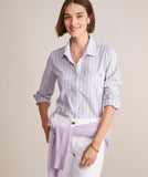 Vineyard Vines Women's Bayview Oxford Shirt - Stripe - Iris