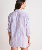 Vineyard Vines Women's Harbor Relaxed Button-Down - Drew Stripe RWB