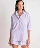 Vineyard Vines Women's Harbor Relaxed Button-Down - Drew Stripe RWB