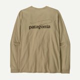 Patagonia Men's Long-Sleeve Casting Logo Responsibili-Tee® - Pumice