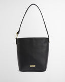 Barbour Cedar Leather Bucket Bag - Black