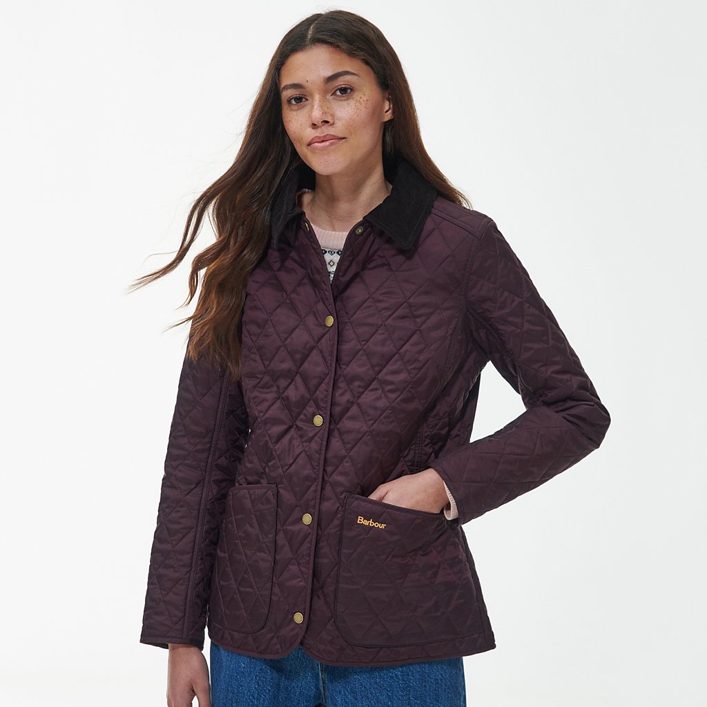 Barbour Women's Annandale Quilted Jacket - Black Cherry