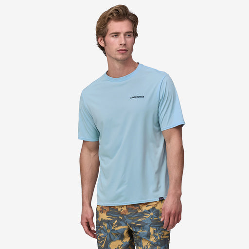 Patagonia Men's Capilene® Cool Daily Graphic Shirt - Waters - Boardshort Logo: Chilled Blue