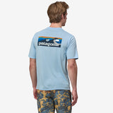 Patagonia Men's Capilene® Cool Daily Graphic Shirt - Waters - Boardshort Logo: Chilled Blue