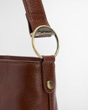 Barbour Cedar Leather Bucket Bag - Brown