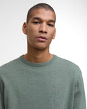 Barbour Men's Pima Cotton Crew Neck Jumper - Thyme