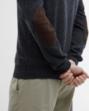 Barbour Essential Patch Crew Neck Sweater - Charcoal