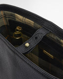 Barbour Cedar Leather Bucket Bag - Black