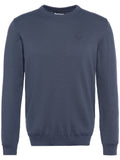 Barbour Men's Pima Cotton Crew Neck Jumper - Classic Navy
