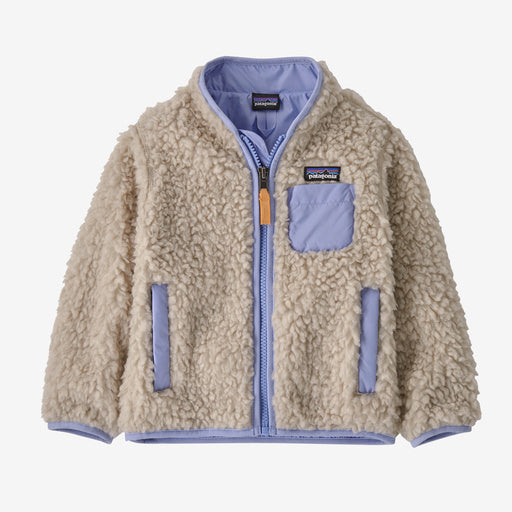 Patagonia Baby Retro-X® Fleece Jacket - Natural w/Pale Periwinkle