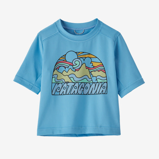 Patagonia Baby Capilene® Silkweight T-Shirt - Fitz Roy Rays: Lago Blue