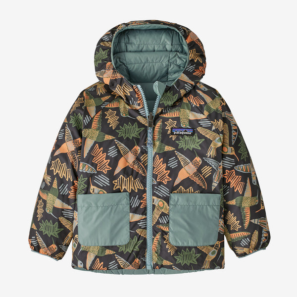 Patagonia Baby Reversible Down Sweater™ Hoody - Allen's Party: Ink