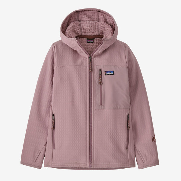 Patagonia Girl's R2® TechFace Hoody - Stormy Mauve | Krizia Martin