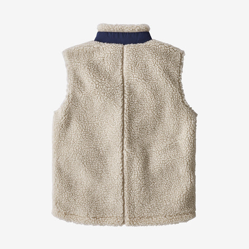 Patagonia Kids' Retro-X® Fleece Vest - Natural w/Classic Navy