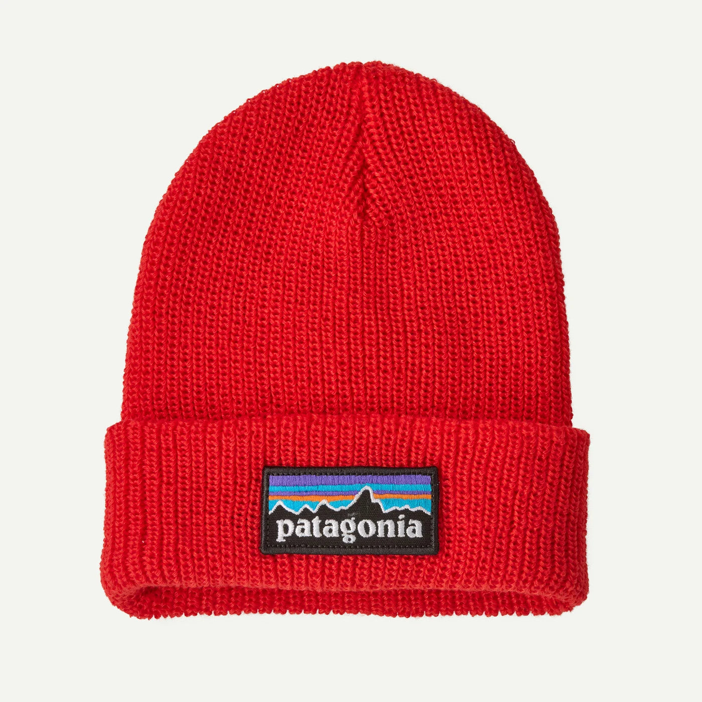 Patagonia Baby Logo Beanie P-6 Logo: Sizzle Red