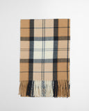 Barbour Hailes Tartan Scarf - Hessian Navy Tartan
