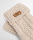 Barbour Elsdon Knitted Mittens - Eggshell