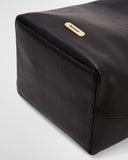 Barbour Cedar Leather Bucket Bag - Black