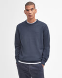 Barbour Men's Pima Cotton Crew Neck Jumper - Classic Navy