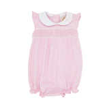 The Beaufort Bonnet Company Infant's Banbury Bubble - Palm Beach Pink With Worth Avenue White