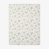 Elegant Baby Treehouse Forest Organic Muslin Fur Back Blanket