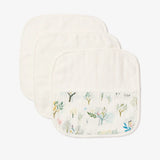 Elegant Baby Treehouse Forest Organic Muslin Washcloths