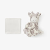 Elegant Baby Giraffe Naptime Huggie Plush Toy - Gray