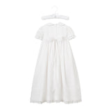 Elegant Baby Girls' Gown & Bonnet Christening Gift Set- White