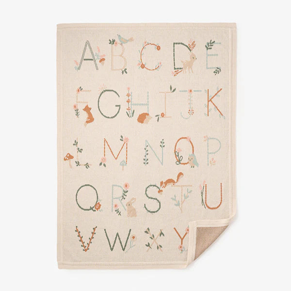 Elegant Baby Rainy Day Alphabet Blanket