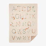 Elegant Baby Rainy Day Alphabet Blanket