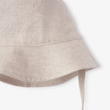 Elegant Baby Natural Linen Bucket Hat - Flaxseed