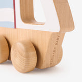 Elegant Baby Wooden Push Toy Sail Boat