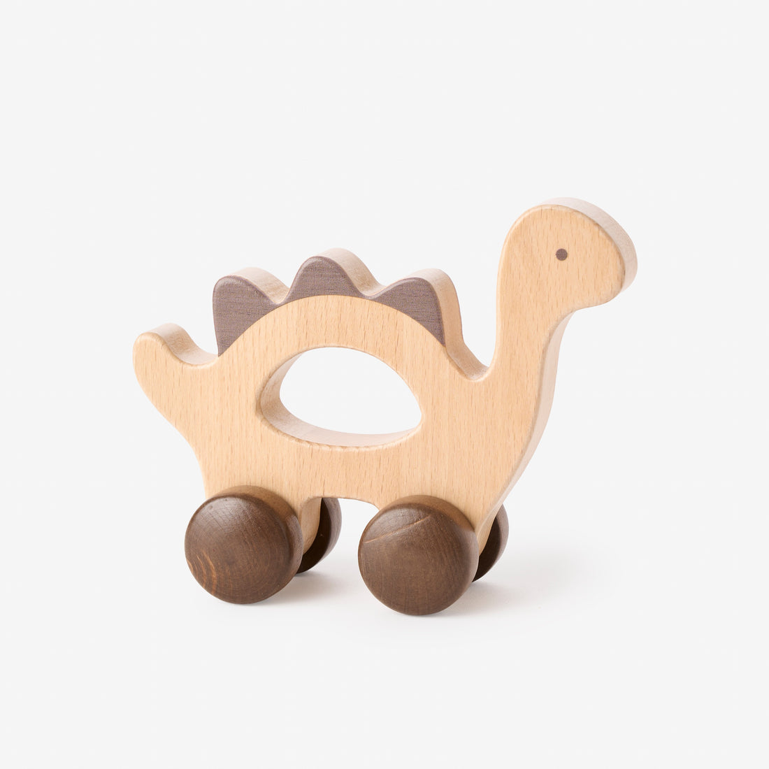 Elegant Baby Wooden Push Toy Dinosaur