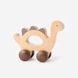 Elegant Baby Wooden Push Toy Dinosaur