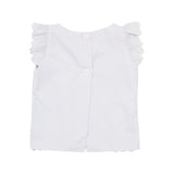 The Beaufort Bonnet Company Girl's Ellie's Eyelet Top - Worth Avenue White