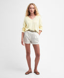 Barbour Women's Annie V-Neck Jumper - Lemon Souffle