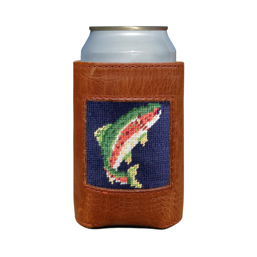 Smathers & Branson Rainbow Trout Can Cooler - Dark Navy