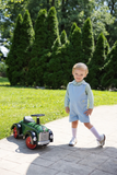 The Beaufort Bonnet Company Children's Long Sleeve Peter Pan Collar Shirt - Kiawah Kelly Green & Barrington Blue Chandler Check