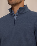 Southern Tide Men's Adler Lane Quarter Zip - Dress Blue
