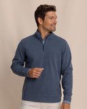 Southern Tide Men's Adler Lane Quarter Zip - Dress Blue