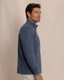 Southern Tide Men's Adler Lane Quarter Zip - Dress Blue