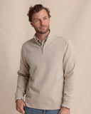 Southern Tide Men's Adler Lane Quarter Zip - Sandstone Khaki