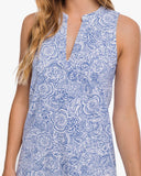 Southern Tide Women's Annalee Forever Floral Performance Dress - Seven Seas Blue
