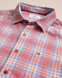Southern Tide Men's Ashborough Plaid Brushed Twill Sport Shirt - Heather Snapper