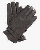 Barbour Burnished Leather Thinsulate Gloves - Dark Brown