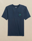 Southern Tide Men's Basket of Beers Short Sleeve T-Shirt - Dress Blue